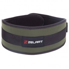 Пояс атлетичний посилений регульований Zelart ширина 13см M чорний-оливковий, код: SB-165537_M-S52