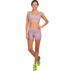 Комплект спортивний жіночий (лосини та топ) V&X L, 60-70 кг, пурпурний, код: WX1179-DK1178_LV