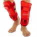 Захист гомілки та стопи для єдиноборств Araza, розмір L, червоний, код: BO-1252_LR