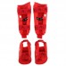 Захист гомілки та стопи для єдиноборств Araza, розмір L, червоний, код: BO-1252_LR