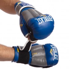 Рукавички гібридні для єдиноборств ММА Everlast 12 унцій, синій-сірий, код: 0272_12BL Рукавички гібридні для єдиноборств ММА Everlast 12 унцій, синій-сірий, код: 0272_12BL