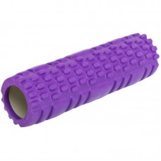 Ролер масажний циліндр (ролик мфр) FitGo Grid Combi Roller 25см, фіолетовий, код: FI-0356_V