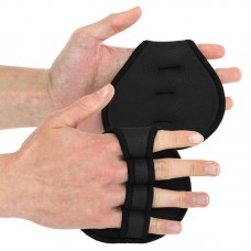 Накладки атлетичні нековзкі Грипад WorkOut Ezous Hand Protection 120x120 мм, чорний, код: D-01