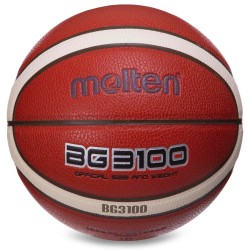 М"яч баскетбольний Molten №5 PU помаранчевий, код: B6G3100-S52