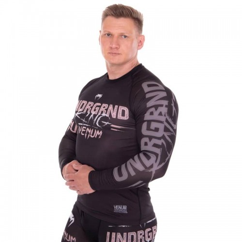 Рашгард з довгим рукавом Venum Undrgbnd XL (48-50), чорний, код: 9510_XLBK