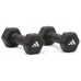 Гантелі Adidas 2х2 кг, чорний, код: ADWT-11402-IA