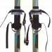 Лыжи беговые в комплекте с палками Zelart черный-синий-желтый, код: SK-0881-150B_BL-S52