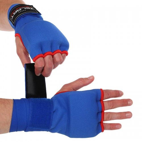 Рукавички-бинти внутрішні з поліестеру Zelart S, синій, код: BO-8663_SBL