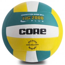 М"яч волейбольний Core Hybrid №5 PU, зелений-жовтий-білий, код: CRV-029 М"яч волейбольний Core Hybrid №5 PU, зелений-жовтий-білий, код: CRV-029