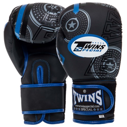 Рукавички боксерські Twins Mate 10 унцій, синій, код: TW50_10BL