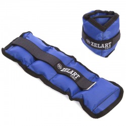 Обважнювачі-манжети для рук FitGo 2x0,5 кг синій, код: FI-1967-BL Обважнювачі-манжети для рук FitGo 2x0,5 кг синій, код: FI-1967-BL