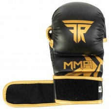 Рукавиці для змішаних єдиноборств MMA Fistrage розмір S, чорний-золотий, код: VL-5521_S Рукавиці для змішаних єдиноборств MMA Fistrage розмір S, чорний-золотий, код: VL-5521_S