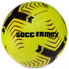 М"яч футбольний Habryd Soccermax FIFA №5 PU жовтий-чорний-зелений, код: FB-3114_Y-S52