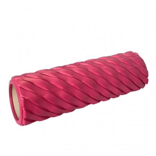 Масажний валик Хвилі SNS EVAXW7-45-rose red 45 см, рожевий, код: 11086-SNS
