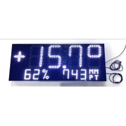 Метеостанція світлодіодна LedPlay 900х360х50 мм, білий, код: 07655-ST