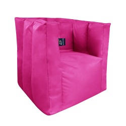 Комплект меблів Люкс Tia-Sport (крісло 65х65 мм та пуф 40х40 мм), оксфорд, рожевий (579), код: sm-0664-15