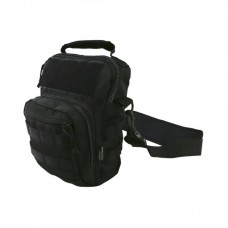 Сумка тактическая Kombat Hex Stop Explorer Shoulder Bag чорний, код: kb-hsesb-blk