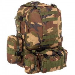 Рюкзак тактичний рейдовий Tactical 55л камуфляж Woodland, код: ZK-5504_KW