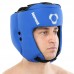 Шолом боксерський відкритий шкіряний Hard Touch S, синій, код: BO-4233_SBL