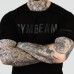 Футболка чоловіча GymBeam Stripes Black L, чорний, код: 120514-GB