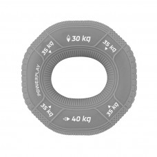 Еспандер кистьовий силіконовий PowerPlay Hand Grip Large 30-35-40 кг, сірий, код: PP_4331_Grey_(30-35-40)