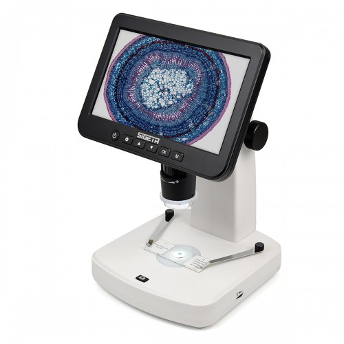 Цифровий мікроскоп Sigeta Numeric Pro 10x-300x 5 MP 7" LCD, код: 65512-DB
