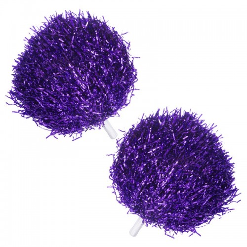Помпони для черлідингу і танців FitGo Pom-Poms 370 мм (1 шт) фіолетовий, код: C-1680_V-S52