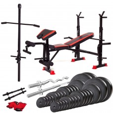 Лава тренувальна Fit-On FN-S102 + штанга та гантелі 170кг, код: 2210-0028 Лава тренувальна Fit-On FN-S102 + штанга та гантелі 170кг, код: 2210-0028