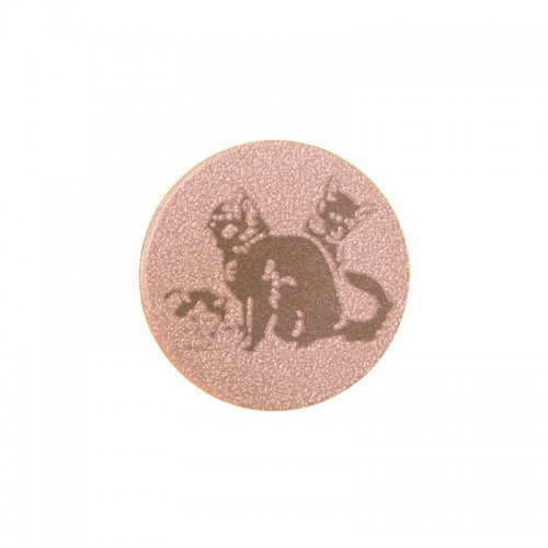 Жетон-наклейка PlayGame Кішки 25мм бронзова, код: 25-0061_B-S52