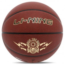 М'яч баскетбольний LI-Ning CBA Rock The Rim №7, коричневий, код: LBQK2023-1-S52