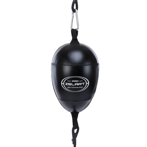 Груша набивна на розтяжках Zelart 270x180 мм, чорний, код: BO-3928-S52