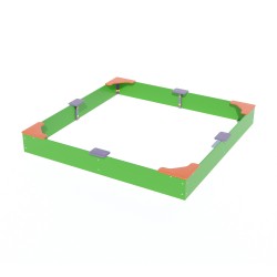 Пісочниця велика з кутовими сидіннями Miros 2620х2620х320 мм, код: DIO203.3