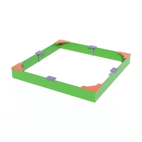 Пісочниця велика з кутовими сидіннями Miros 2620х2620х320 мм, код: DIO203.3 Пісочниця велика з кутовими сидіннями Miros 2620х2620х320 мм, код: DIO203.3