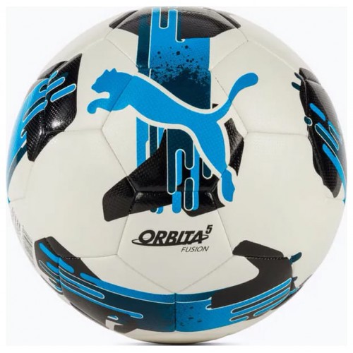 М"яч футбольний Puma Orbita 5 Fusion №5, білий-чорний-синій, код: 4067981498666 М"яч футбольний Puma Orbita 5 Fusion №5, білий-чорний-синій, код: 4067981498666