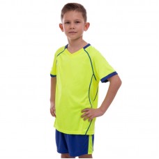 Форма футбольная детская PlayGame Lingo размер 30, рост 140-145, салатовый-синий, код: LD-5019T_30LGBL-S52