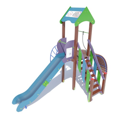 Ігровий комплекс Miros "Одна вежа" 3200x4950x3560 мм, код: DIO801.1 Ігровий комплекс Miros "Одна вежа" 3200x4950x3560 мм, код: DIO801.1