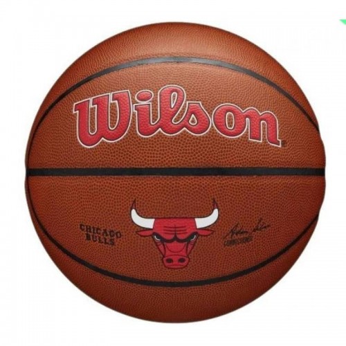 М"яч баскетбольний Wilson NBA Team Composite BSKT Chi Bulls, розмір 7, коричневий, код: 194979034170 М"яч баскетбольний Wilson NBA Team Composite BSKT Chi Bulls, розмір 7, коричневий, код: 194979034170