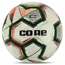 М"яч футбольний Core Diamond №5 PU, білий-помаранчевий, код: FB-8463_OR