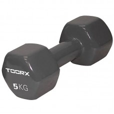 Гантель для фітнесу Toorx Vinyl (MV-5) 1х5 кг, сірий, код: 930994-SVA