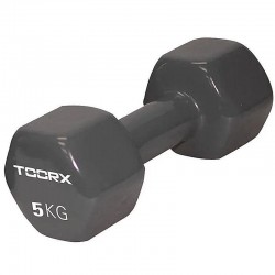 Гантель для фітнесу Toorx Vinyl (MV-5) 1х5 кг, сірий, код: 930994-SVA