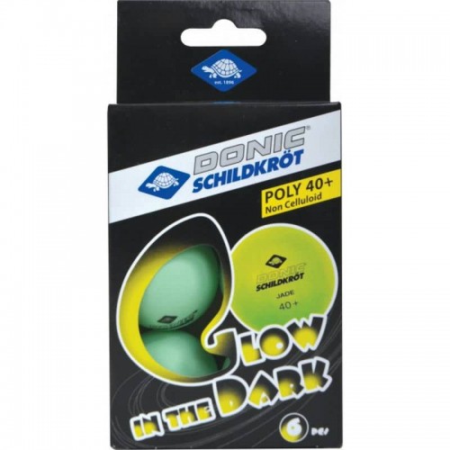М"ячі для настільного тенісу Donic Glow in the dark (6шт) 40+, код: 608507-NI М"ячі для настільного тенісу Donic Glow in the dark (6шт) 40+, код: 608507-NI