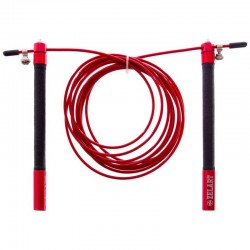 Скакалка швидкісна професійна Zelart зі сталевим тросом 3м червоний, код: FI-5345_R