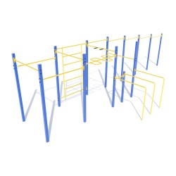 Спортивний комплекс Miros “Воркаут” фланці, код: W201.4 Спортивний комплекс Miros “Воркаут” фланці, код: W201.4