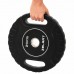 Блини диски CPU покриття 2 Handle металева втулка Zelart ø51мм, 20кг ,чорний, код: TA-3438-20