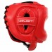 Шолом боксерський з бампером шкіряний Zelart S, червоний, код: BO-3914_SR