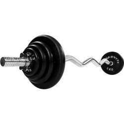 Гриф Movit для вигнутої штанги Profi 26 кг + набір ваг, код: M-10084182-IN