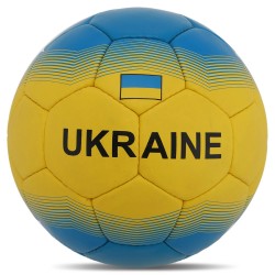 М"яч футбольний Ballonstar Ukraine №5 PU, жовтий-синій, код: FB-8556-S52