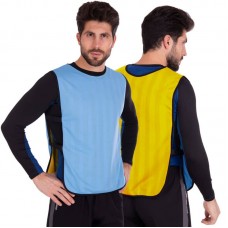 Манишка для футболу двостороння PlayGame блакитний-жовтий, код: CO-0792_NY Манишка для футболу двостороння PlayGame блакитний-жовтий, код: CO-0792_NY