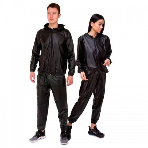 Костюм-сауна для схуднення (весогонка) FitGo Sauna Suit розмір XL (48-50), чорний, код: ST-2052_XLBK