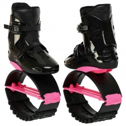 Фітнес джампери Kangoo Jumps XL (41-43), чорний-рожевий, код: SK-4571_XLBKP